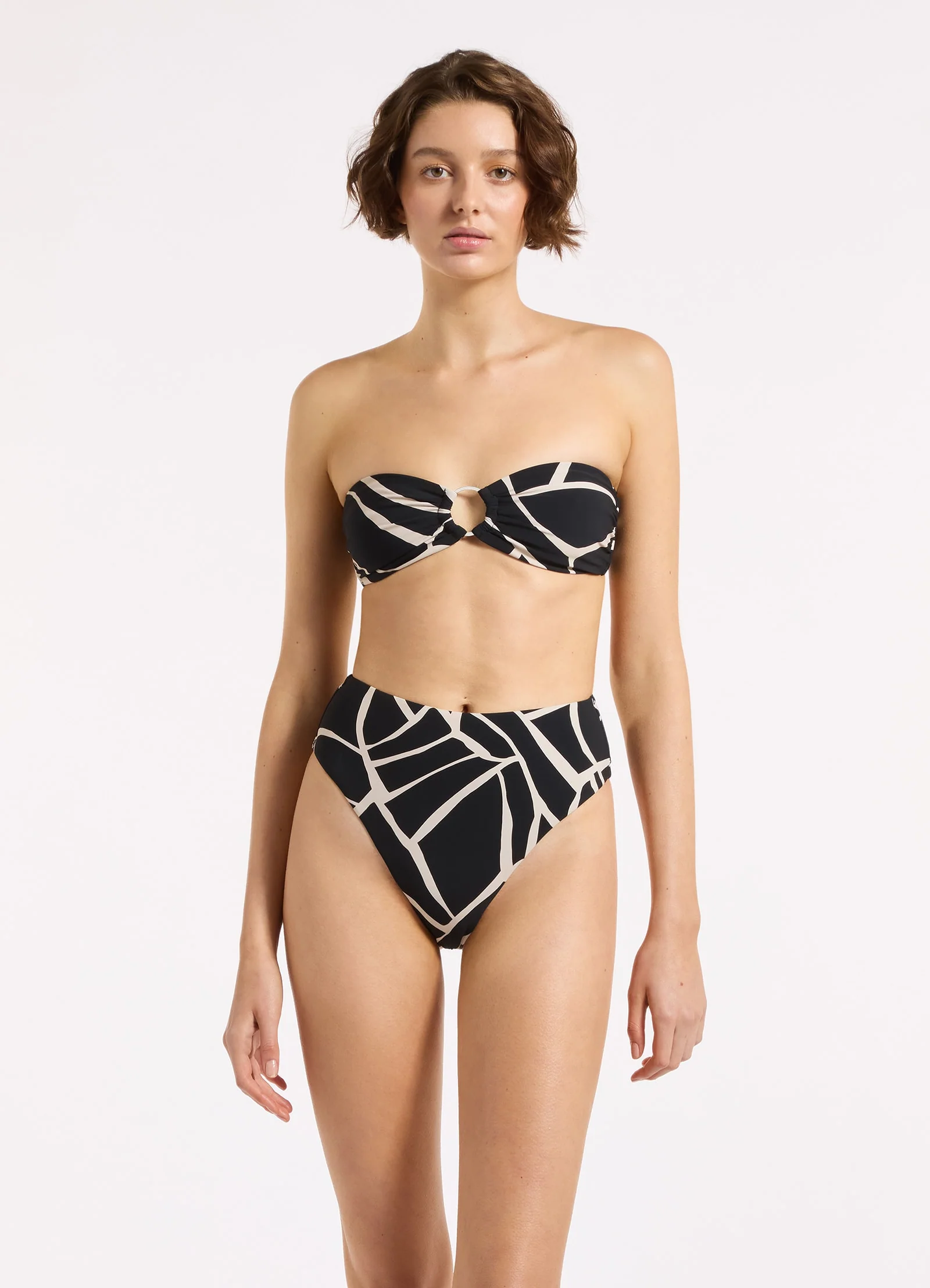 Bonita High Waist High Leg Bikini Bottom - Image 4