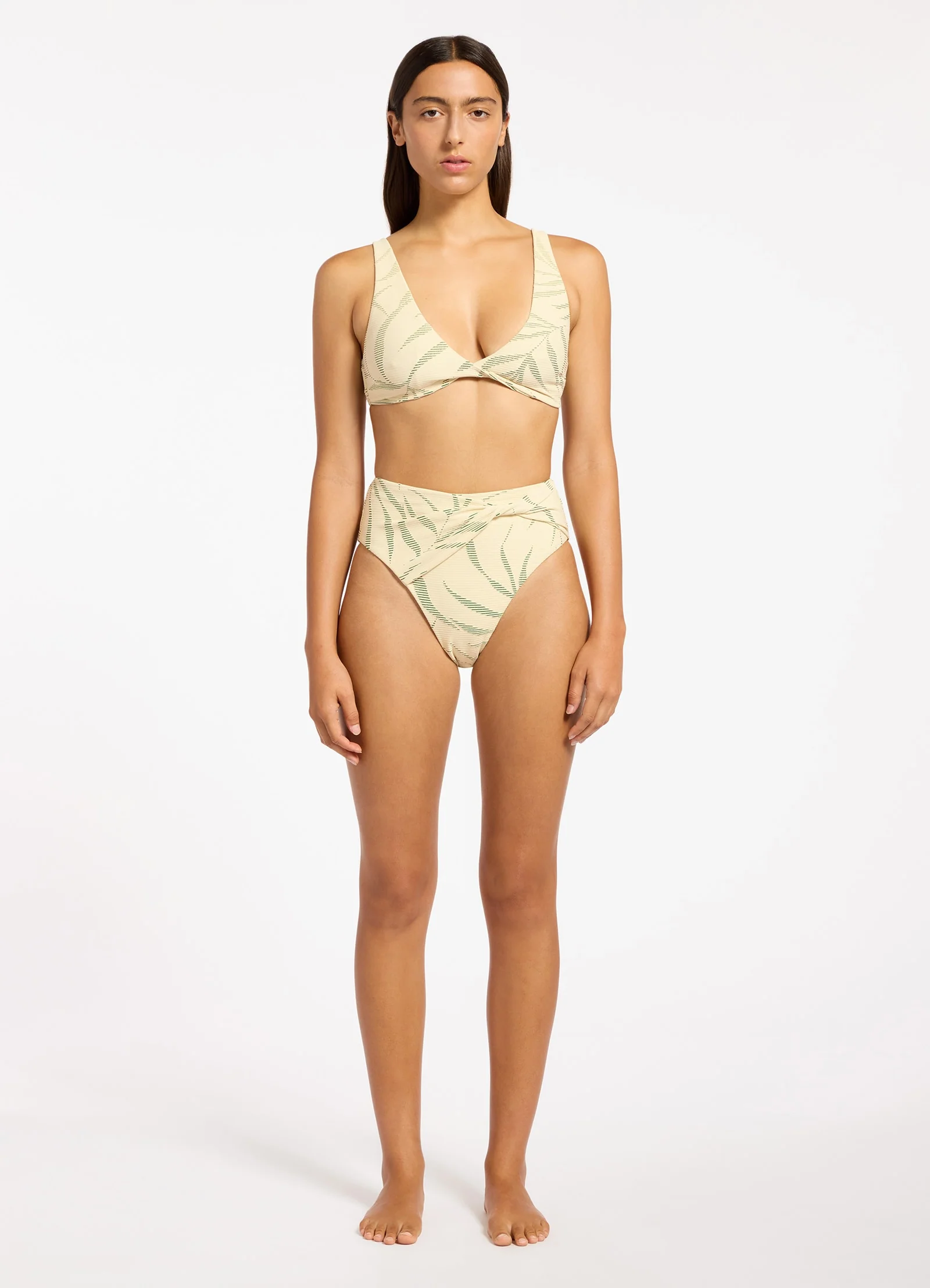 Botanic Lines Triangle Bikini Top - Image 4