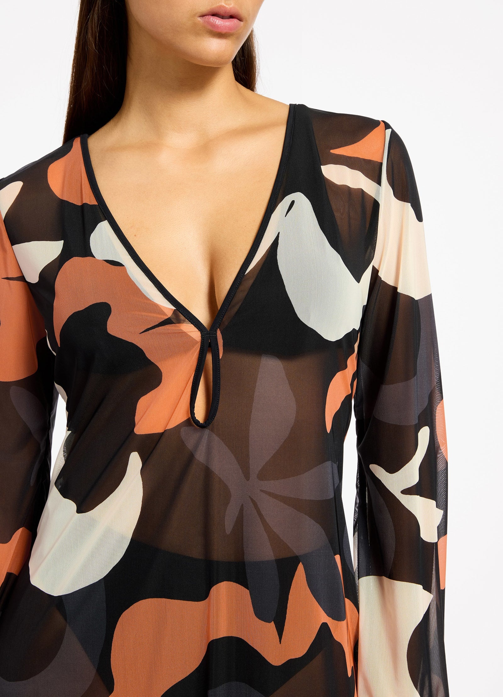 Cactus Garden Mesh  Coverup - Image 4