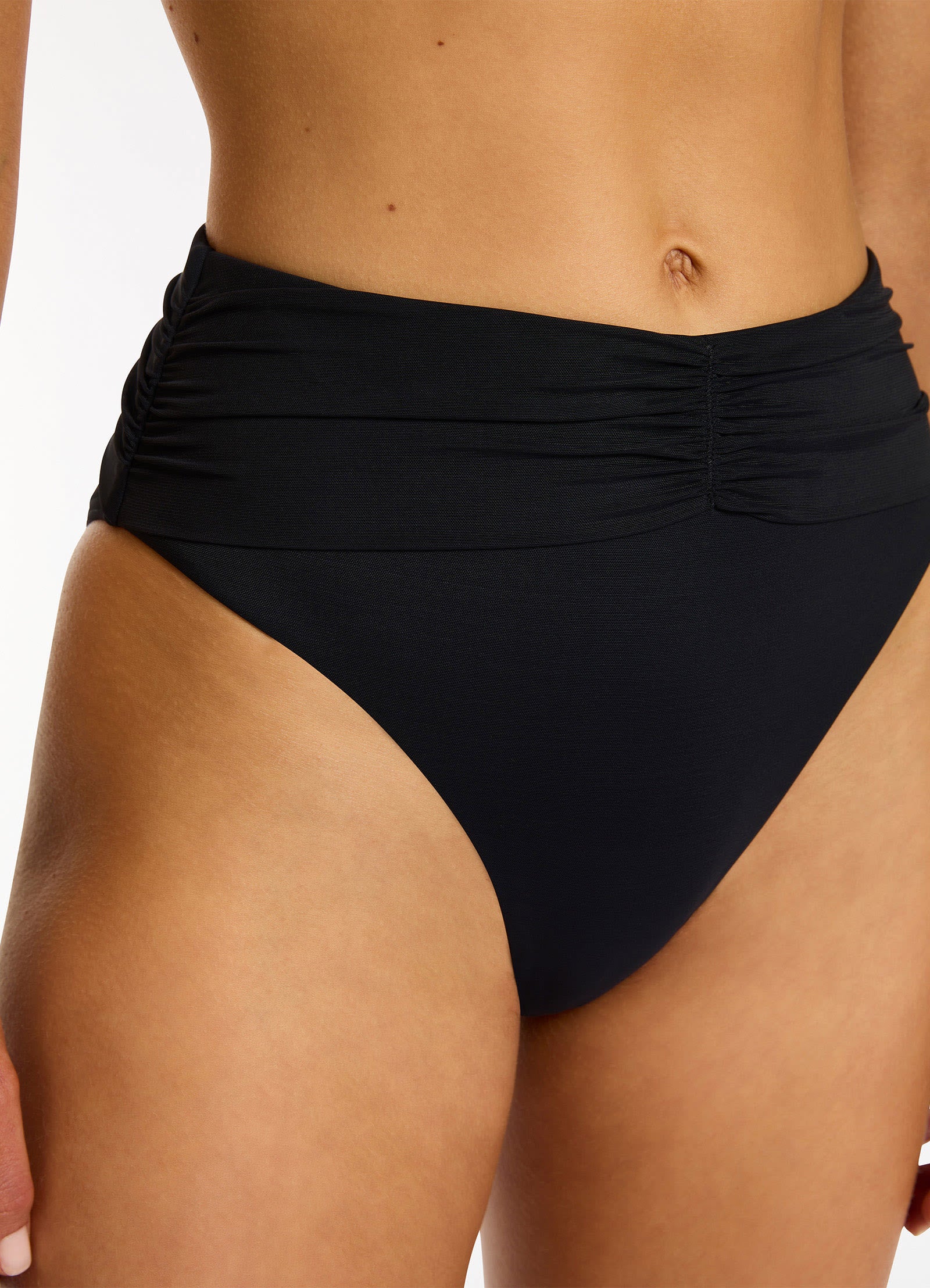 Jetset Lure High Leg High Waist Bikini Bottom - Black - Image 5