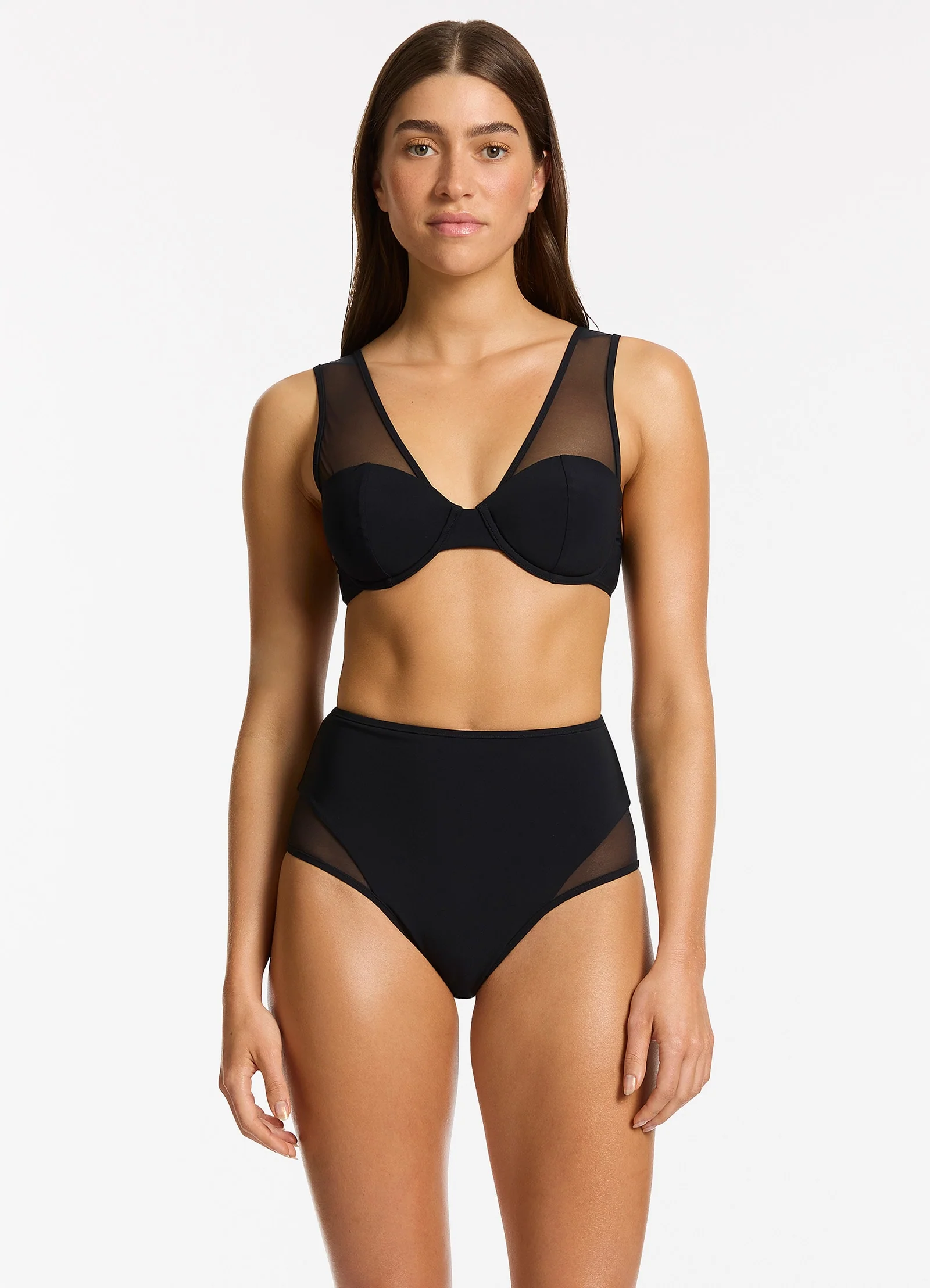 Jetset Lure High Waist Bikini Bottom - Black - Image 4