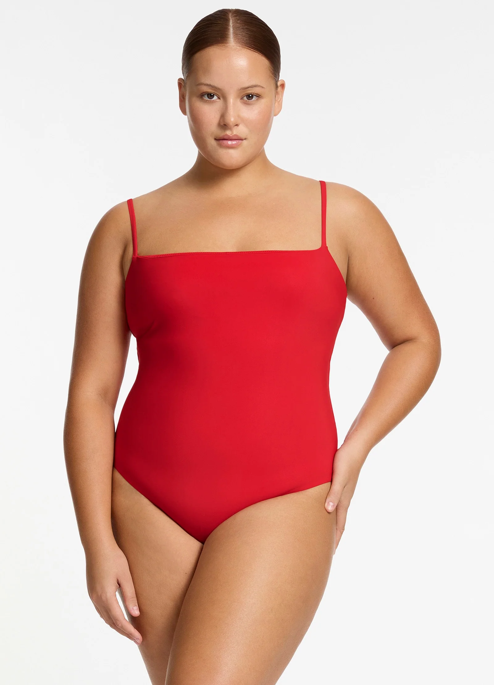 Jetset Minimal Tank One Piece - Rosso - Image 2