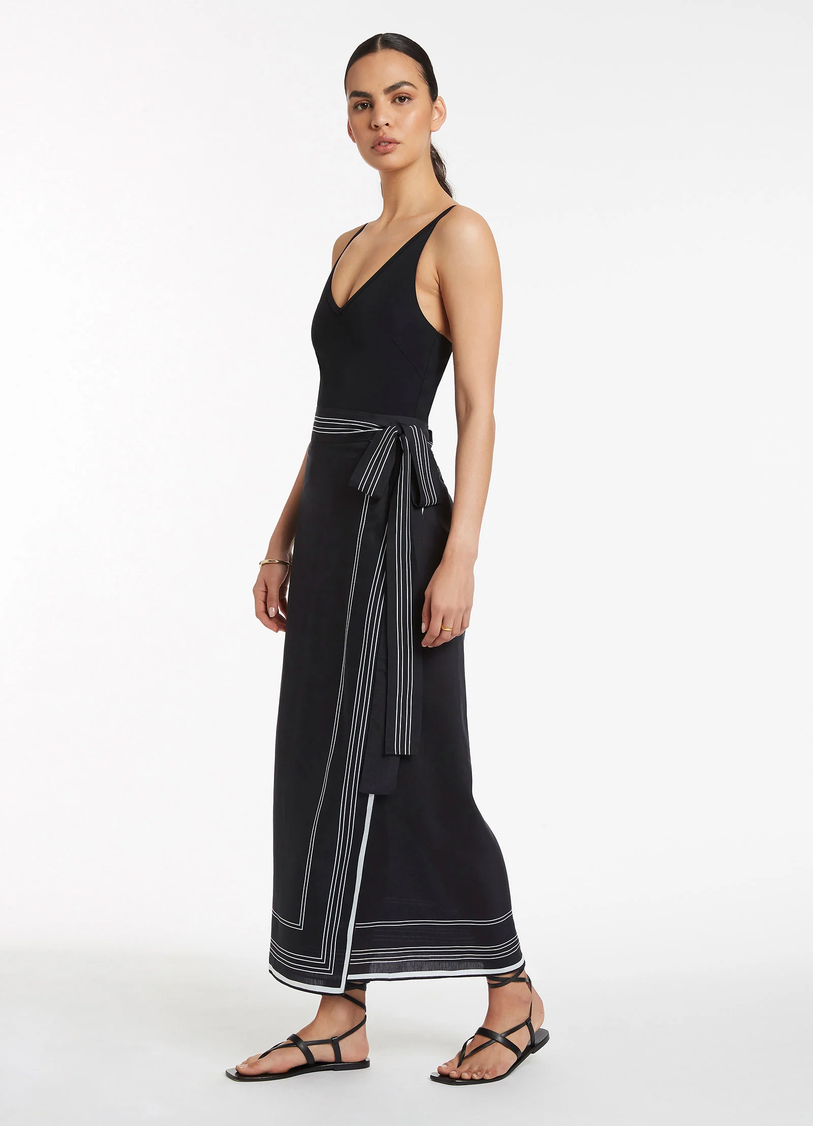 Jetset Tie Sarong - Black - Image 3