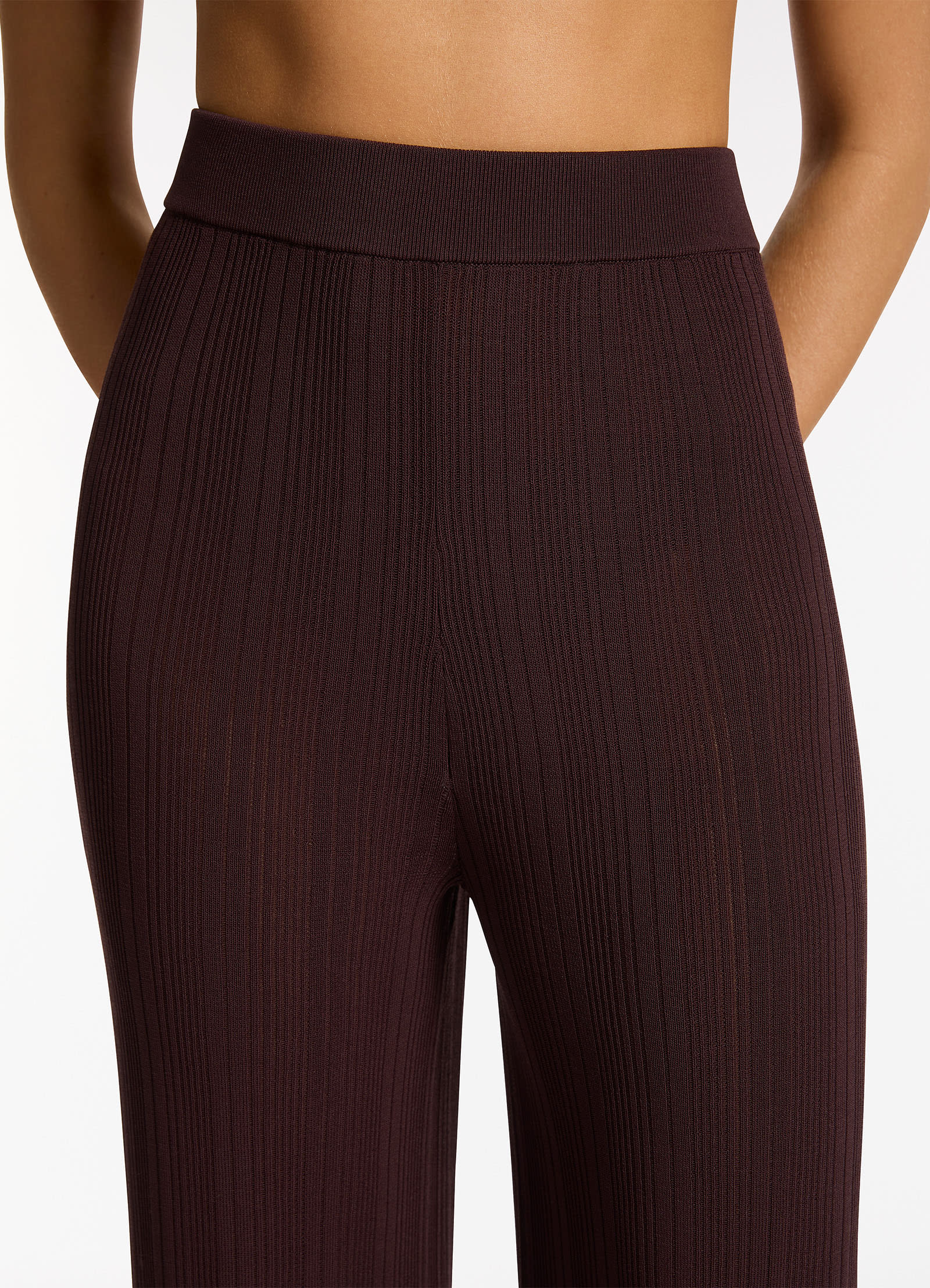 Jetset Wide Leg Pant - Chocolate - Image 4