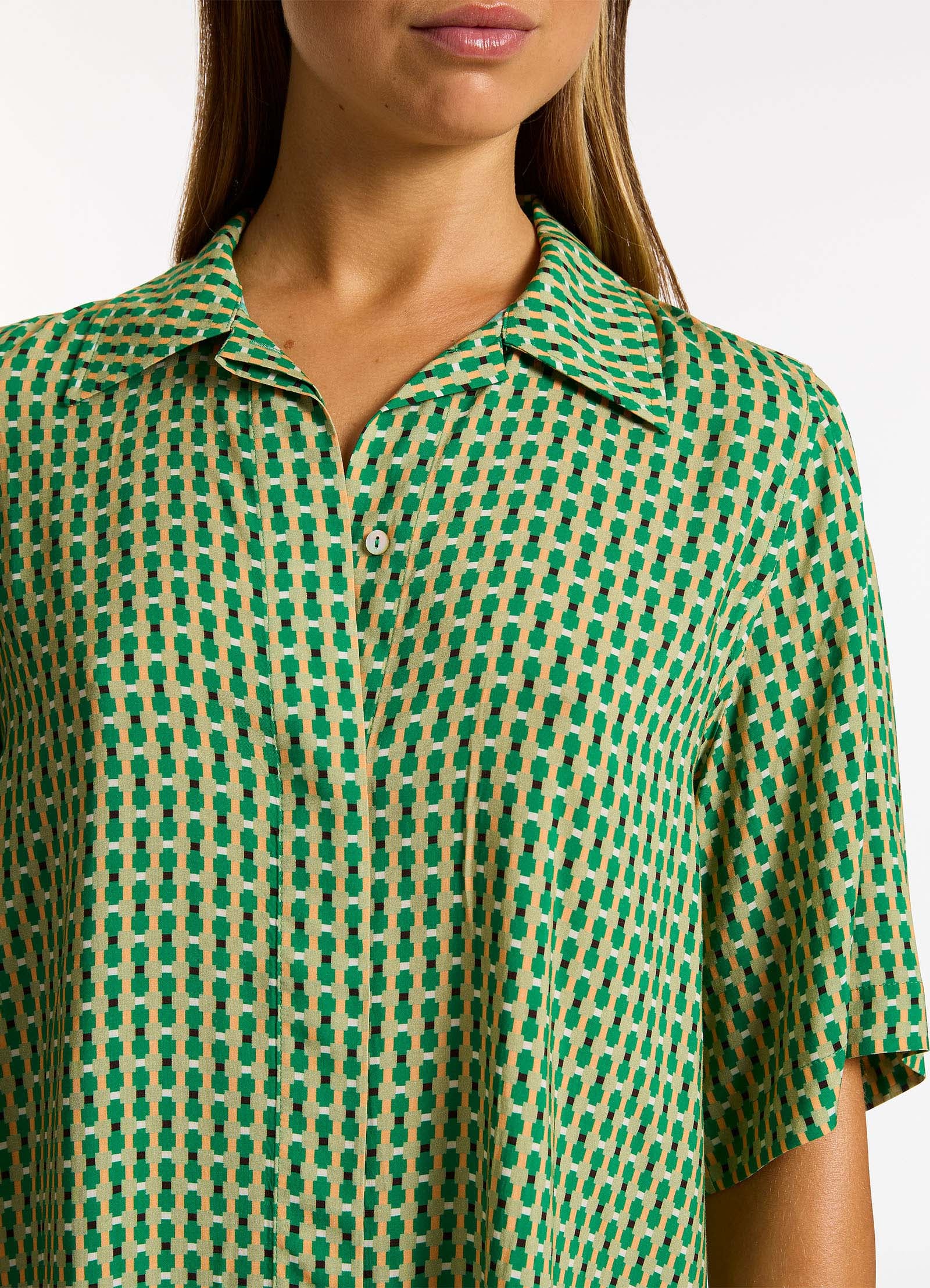 Mattala Geo Short Sleeve Shirt - Flora - Image 4