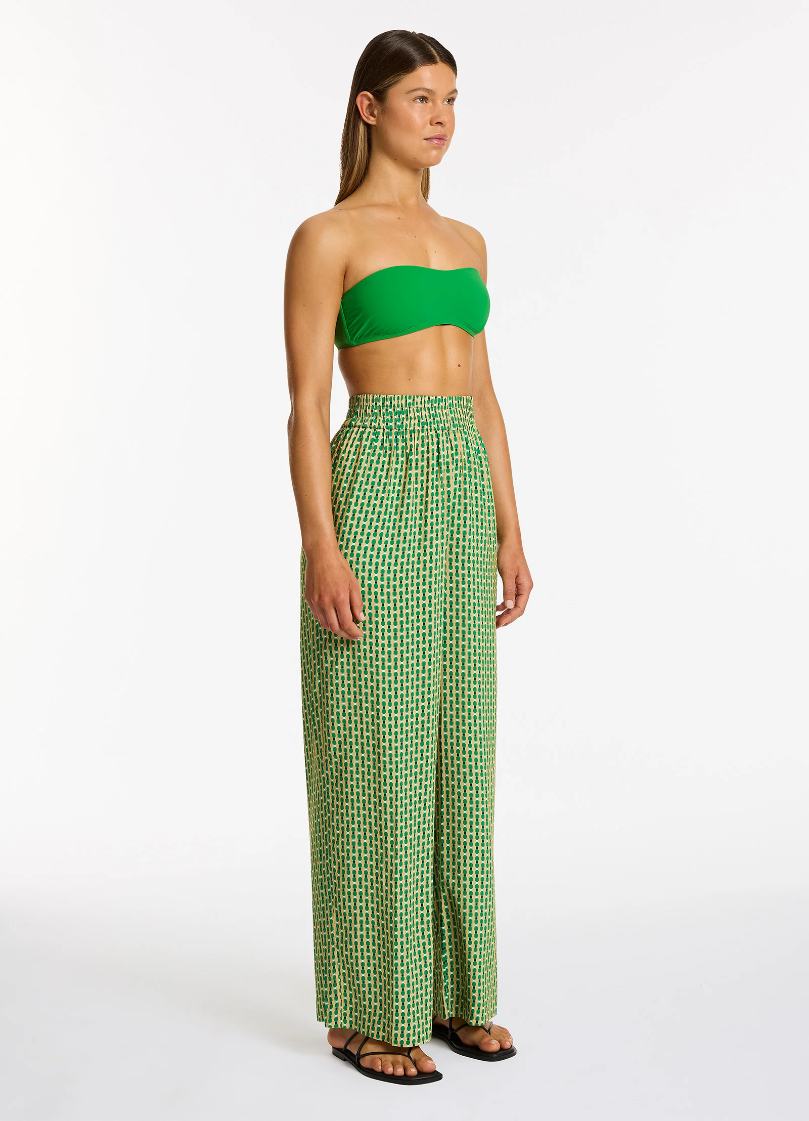 Mattala Geo Wide Leg Pant - Flora - Image 3