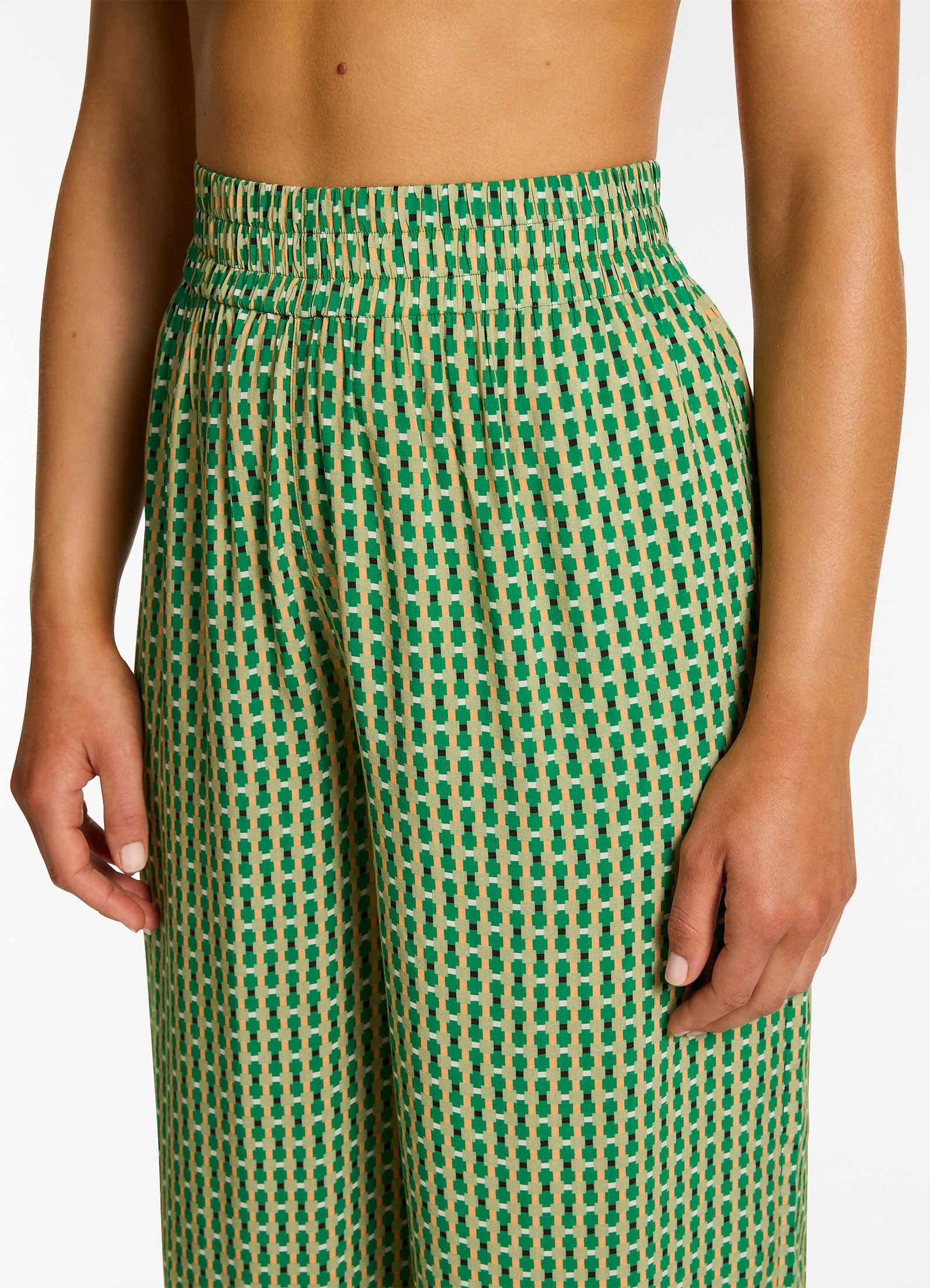 Mattala Geo Wide Leg Pant - Flora - Image 4