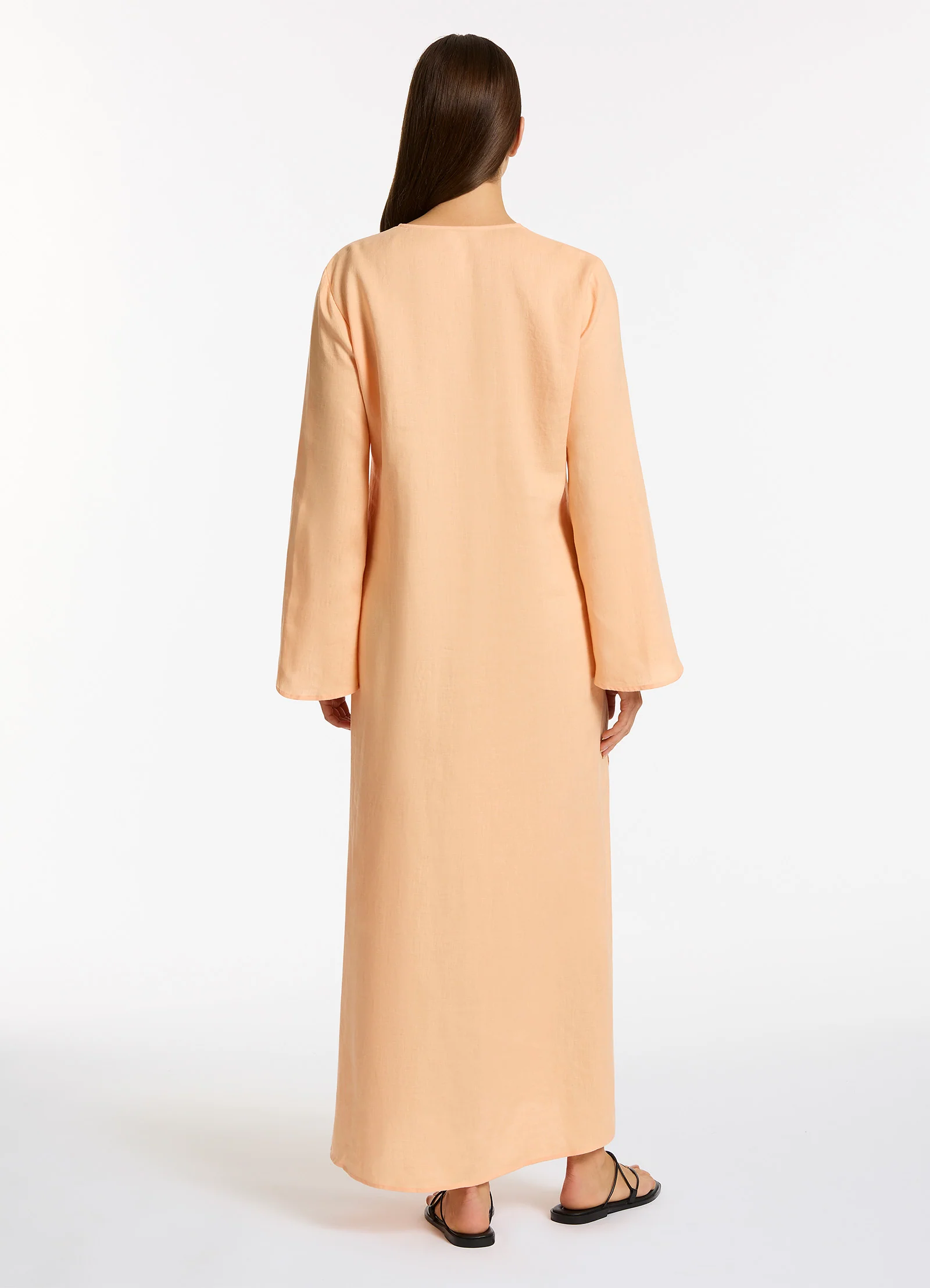 Mattala Maxi Kaftan - Peach - Image 2