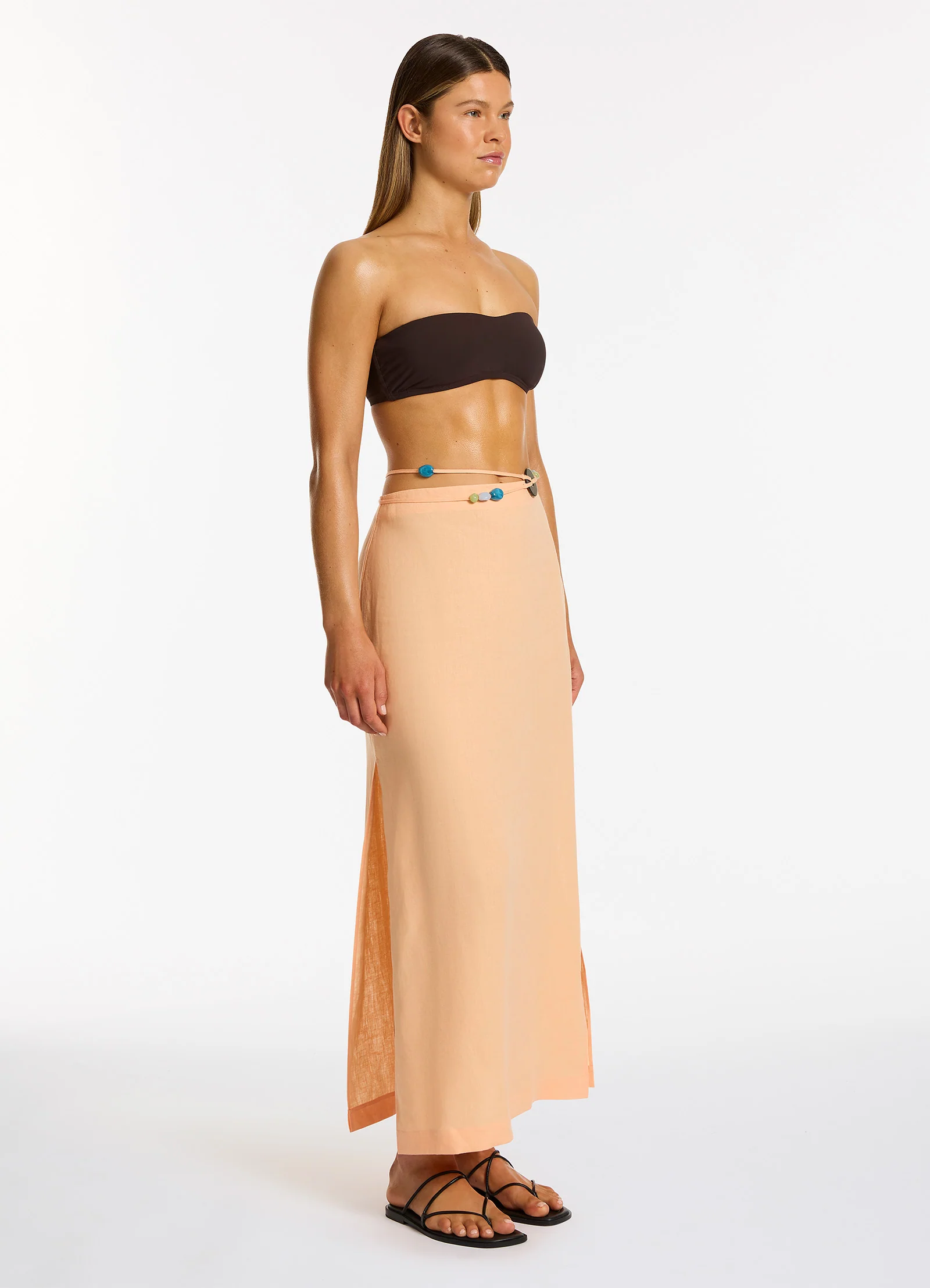 Mattala Straight Skirt - Peach - Image 3