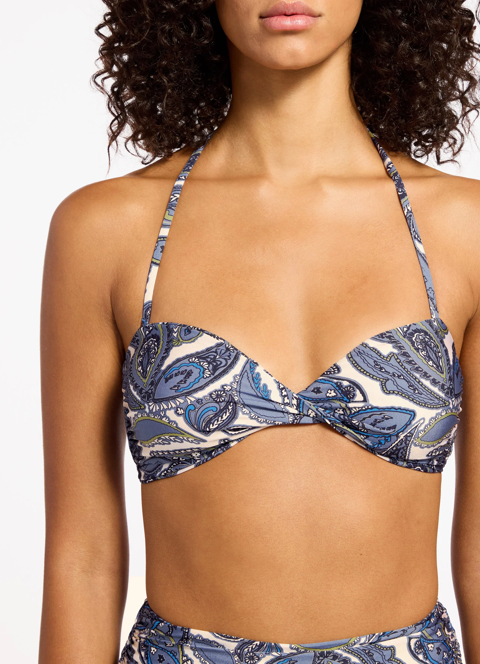 Oasis Paisley Bandeau Bikini Top - Image 5