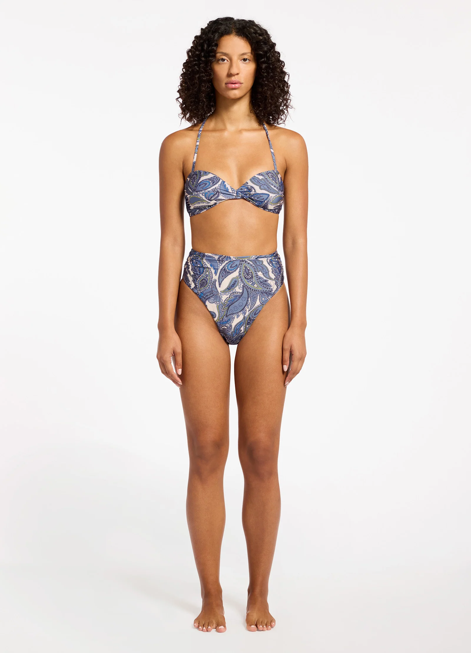 Oasis Paisley Bandeau Bikini Top - Image 6