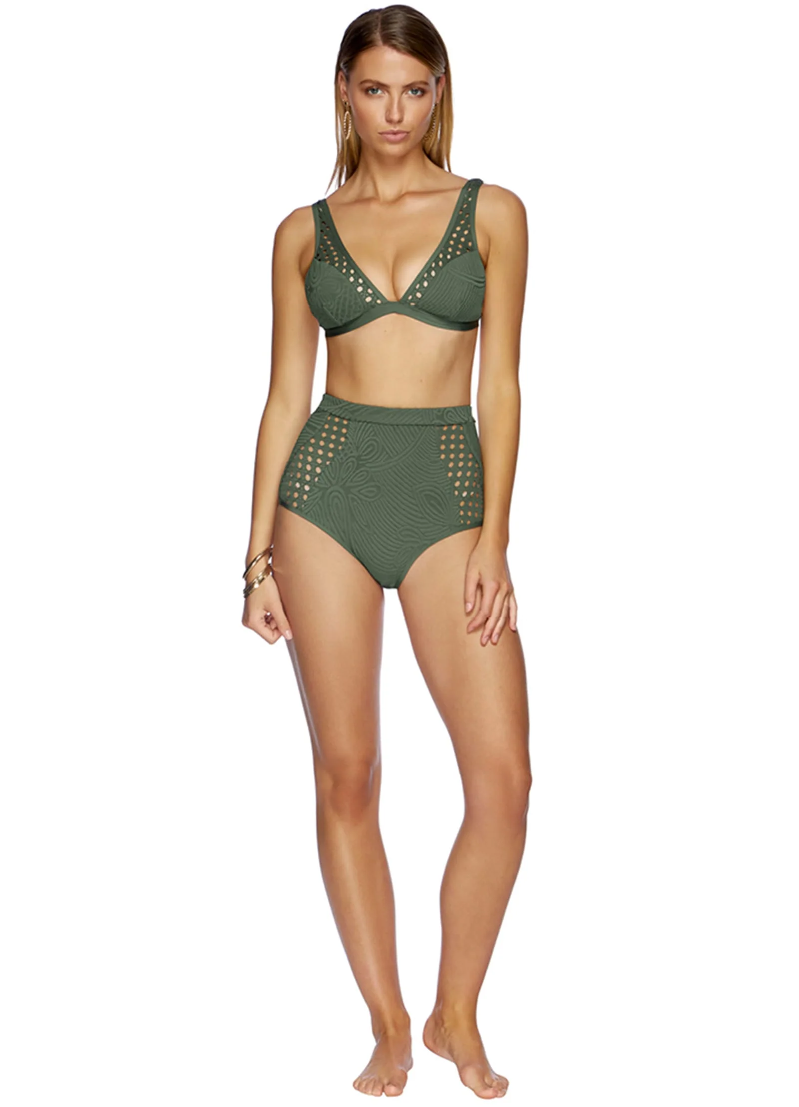 SERENITY PLUNGE TOP - Green - Image 5
