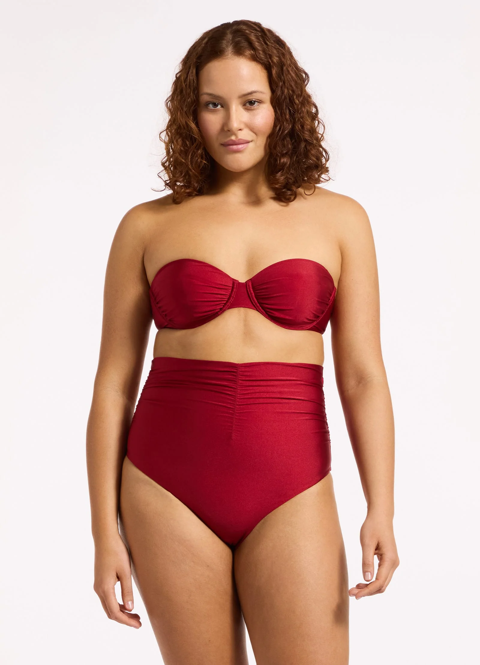 Sol Shine Underwire Bandeau Bikini Top - Image 3