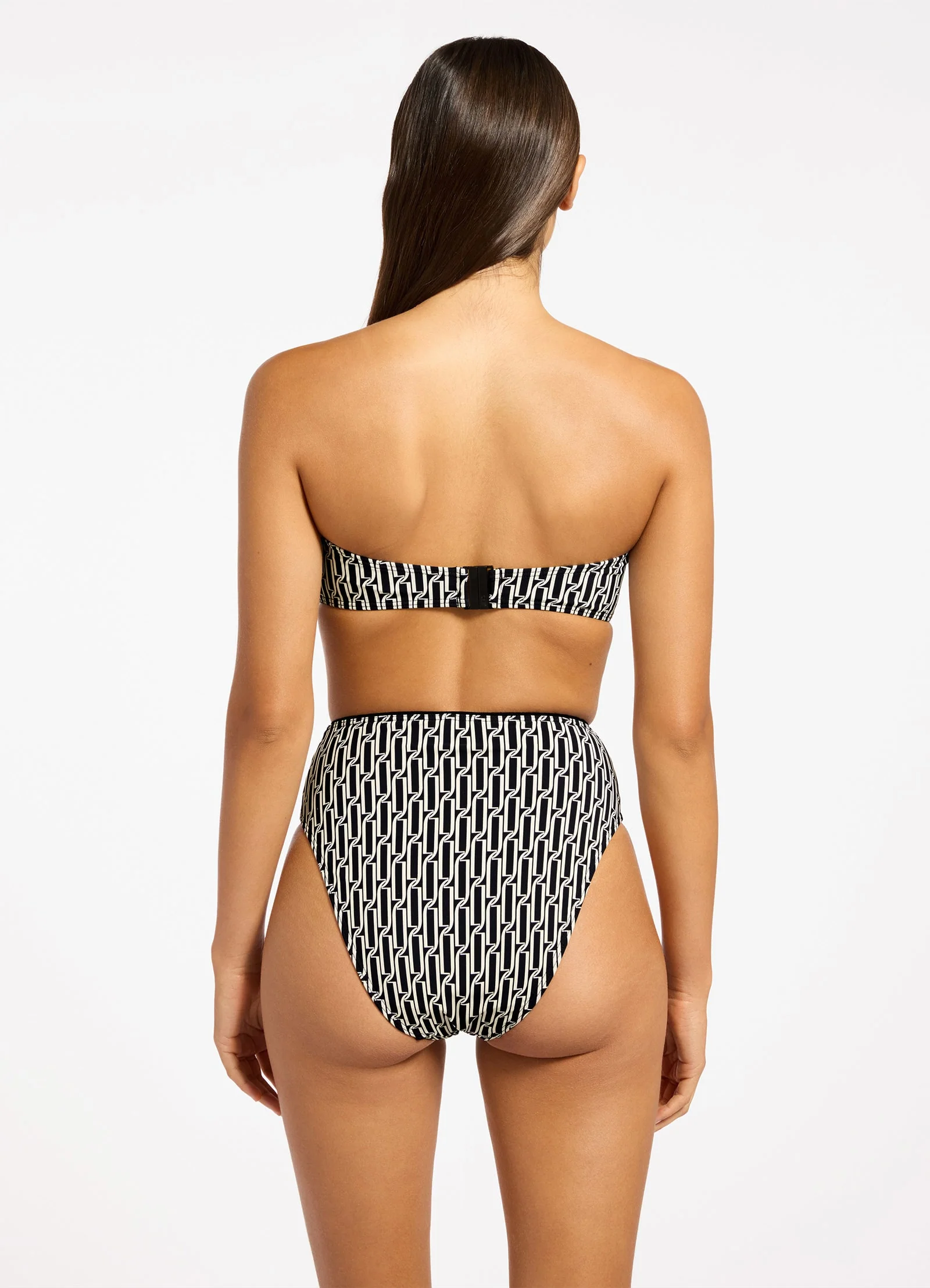 Spring Geo High Waist High Leg Bikini Bottom - Image 2