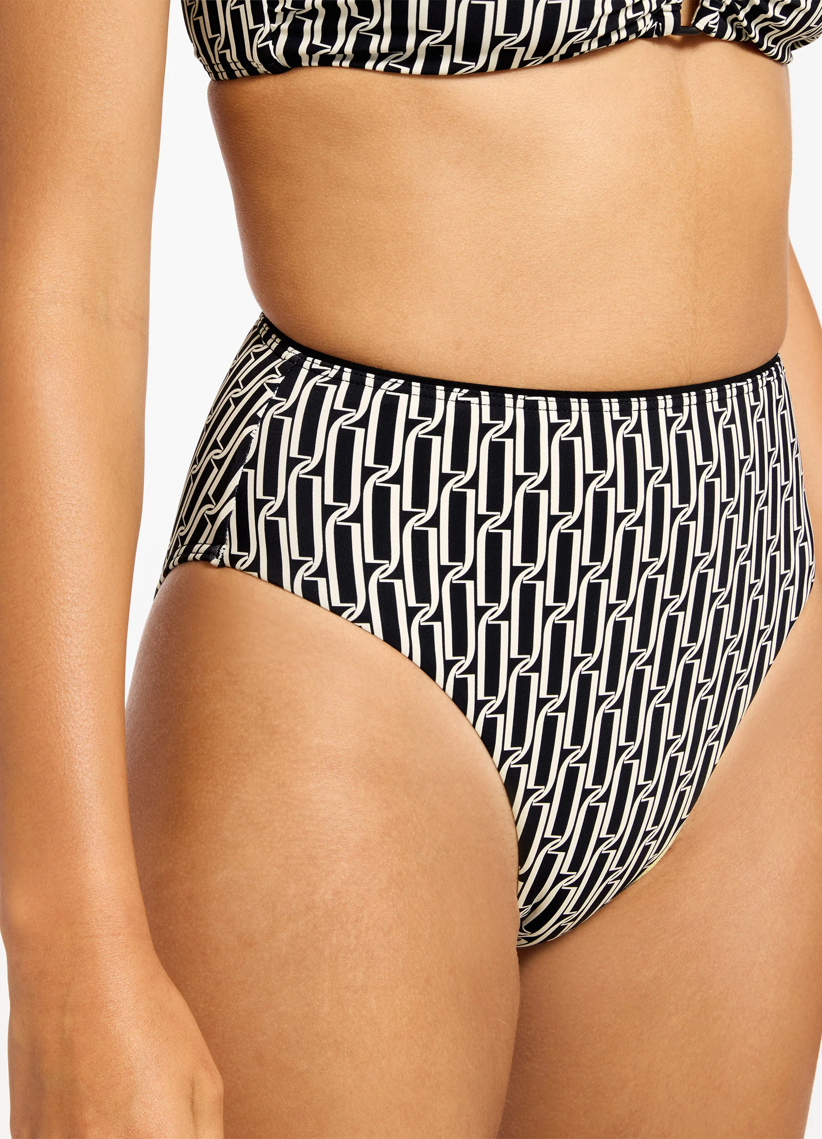 Spring Geo High Waist High Leg Bikini Bottom - Image 5