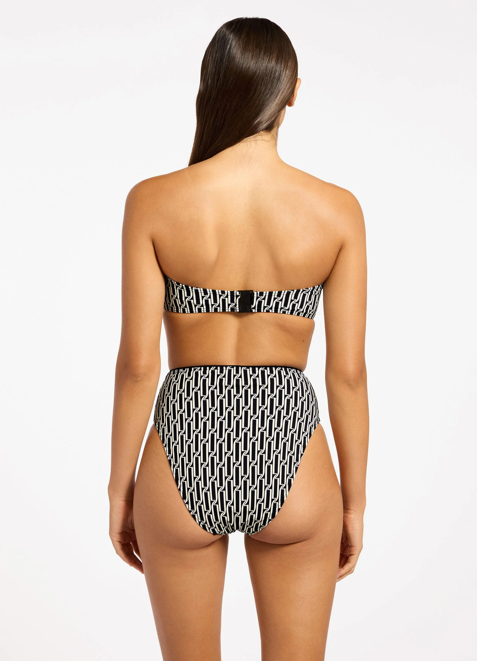 Spring Geo U Trim Bandeau Bikini Top - Image 2