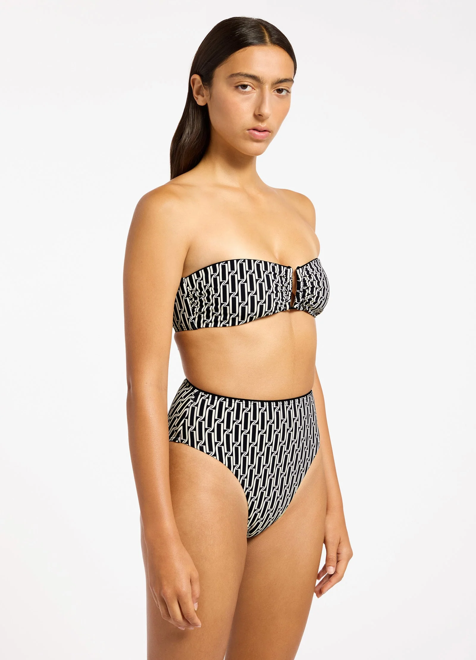 Spring Geo U Trim Bandeau Bikini Top - Image 3