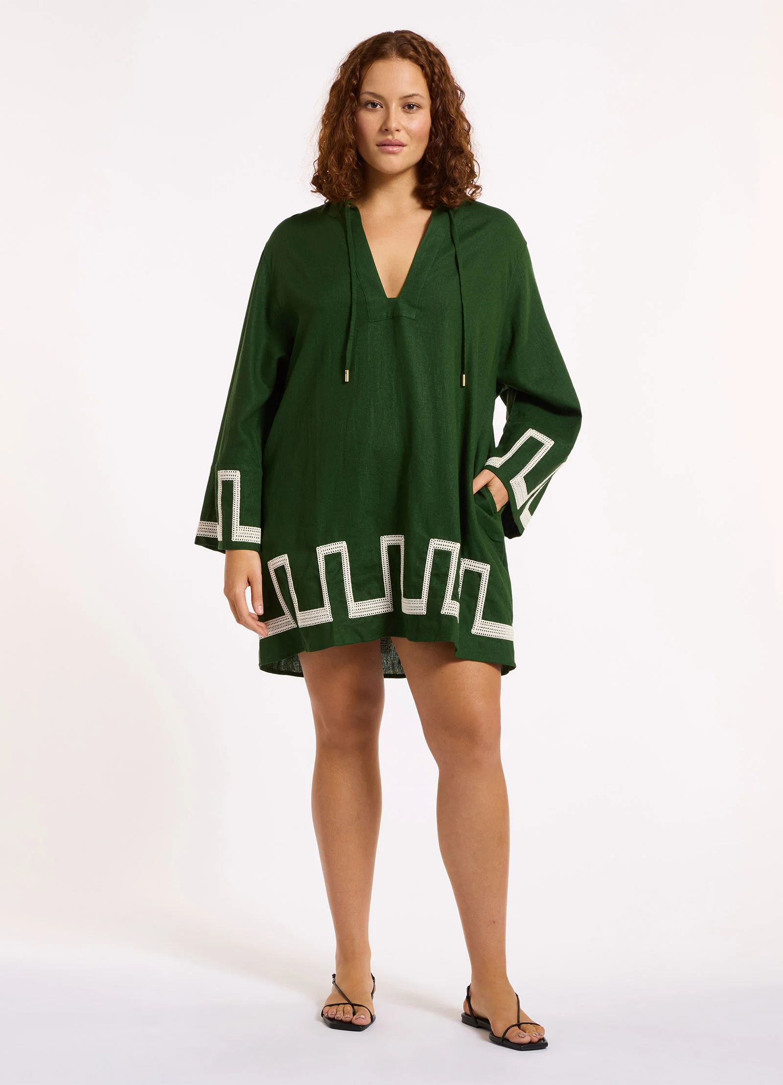 Tirari Nights Embroidered Mini Kaftan - Image 4