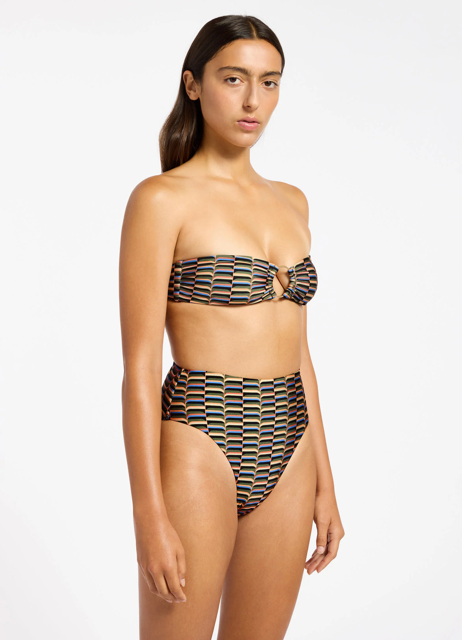 Urban Geo Bandeau Bikini Top - Image 3
