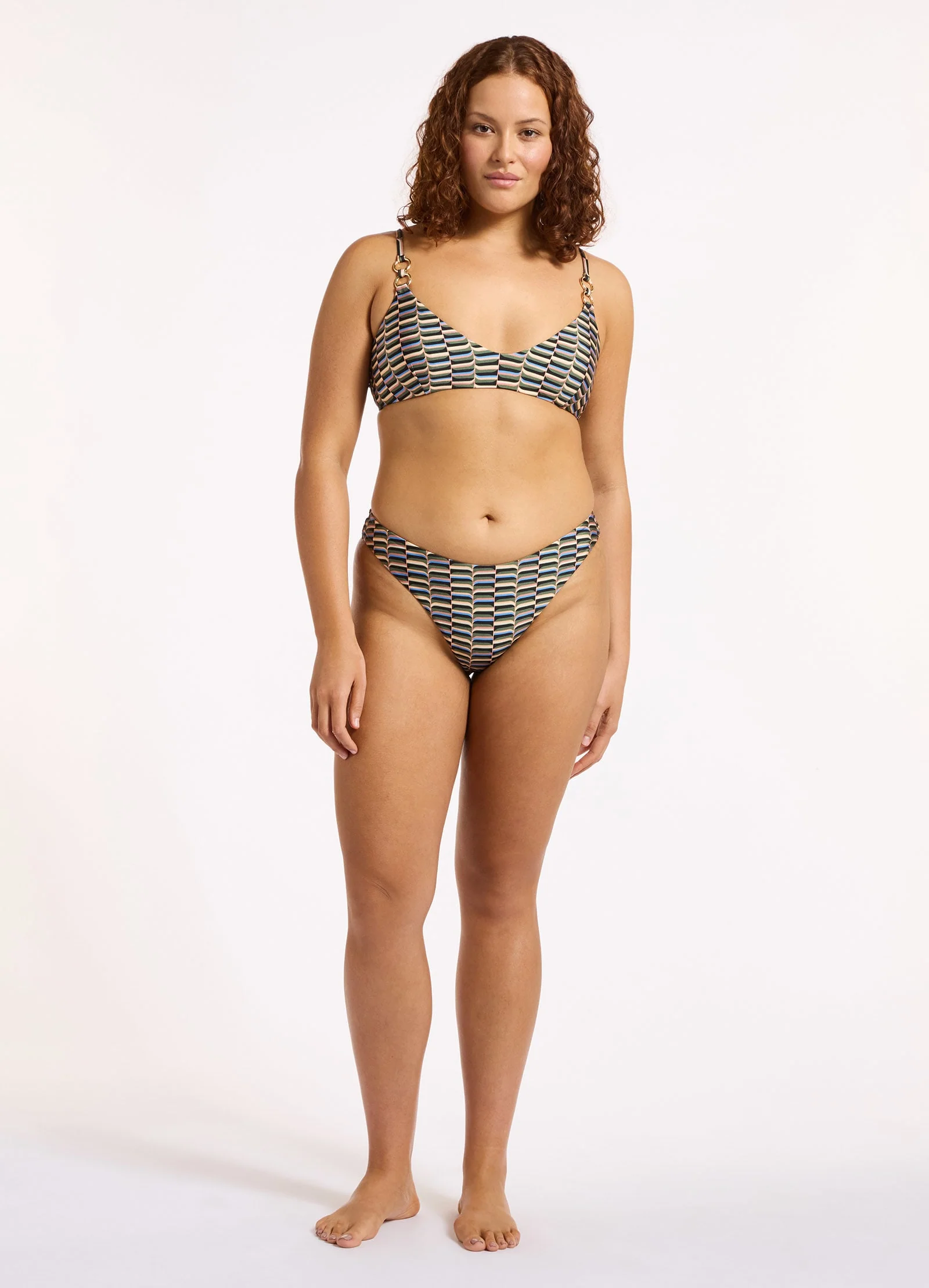 Urban Geo High Leg Bikini Bottom - Image 3
