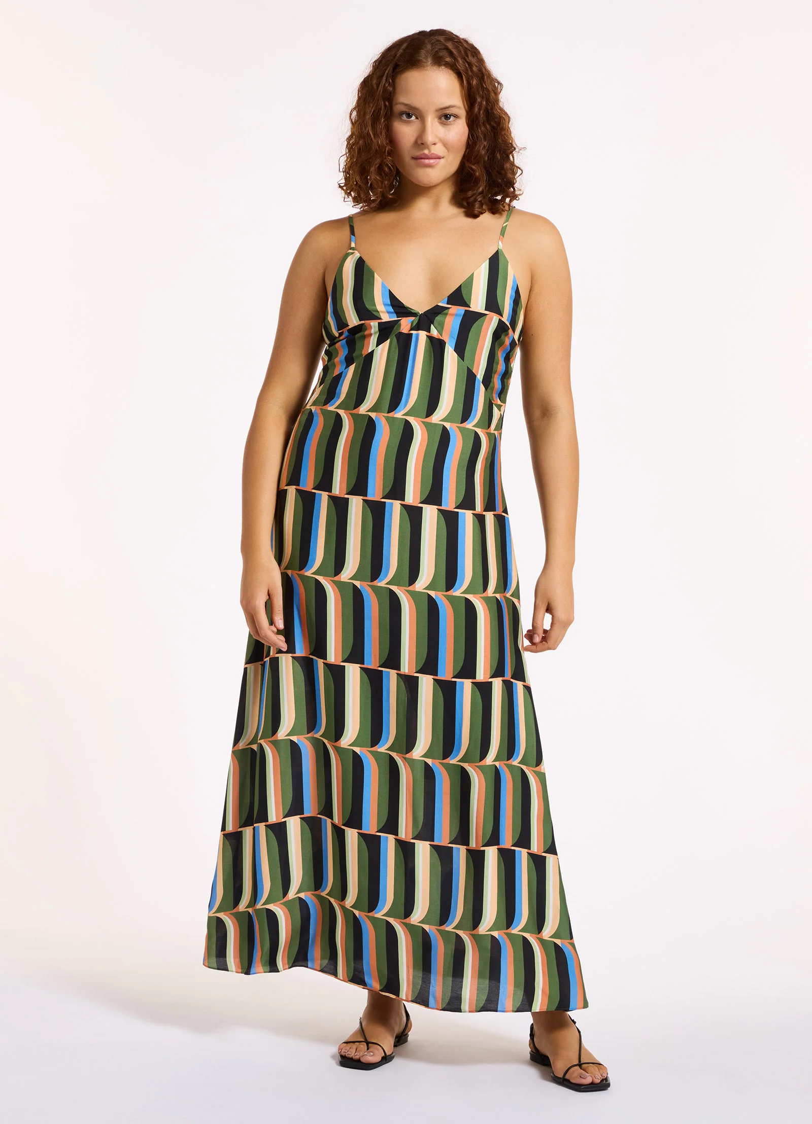 Urban Geo Slip Maxi Dress - Image 3