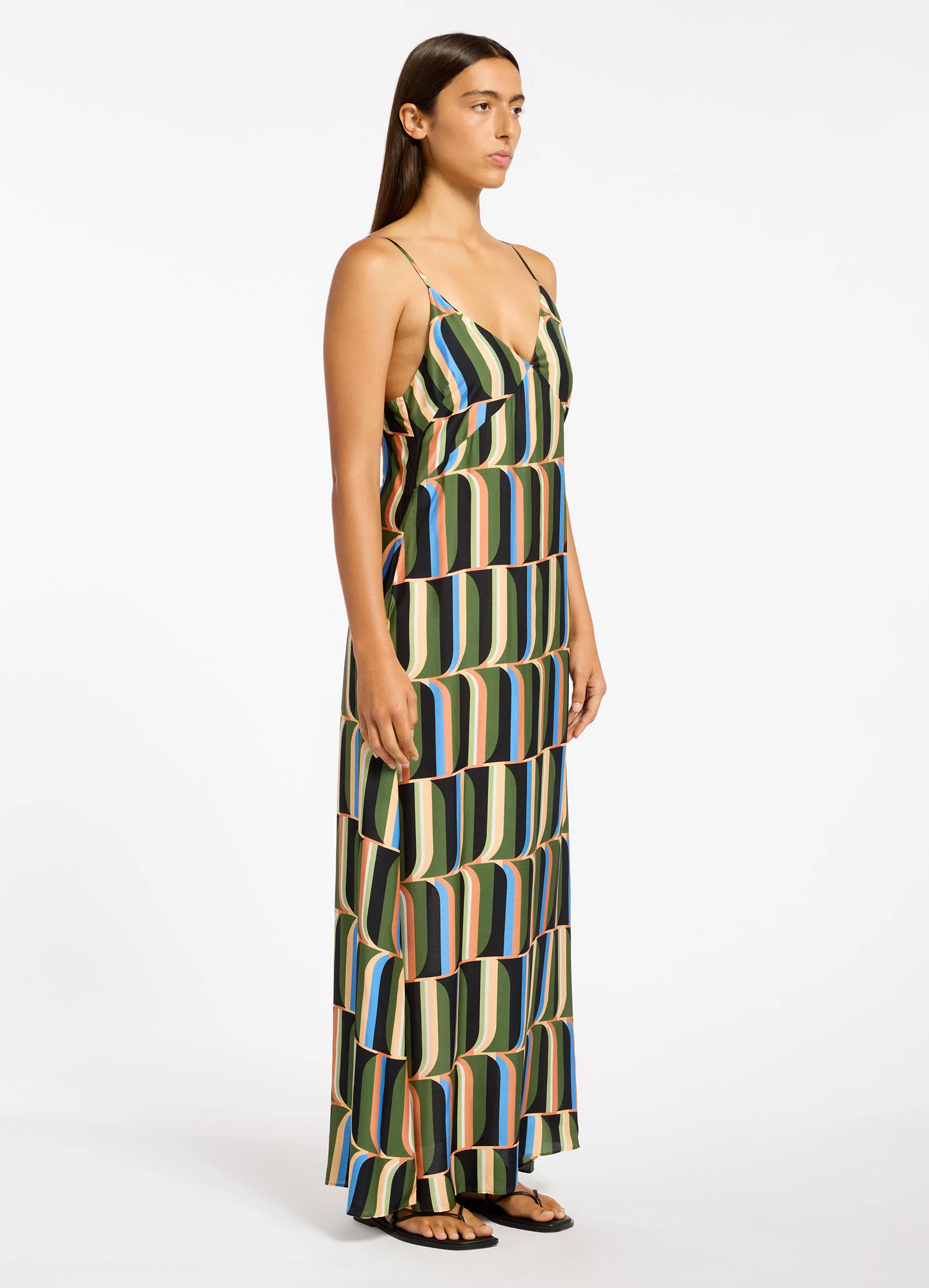 Urban Geo Slip Maxi Dress - Image 4