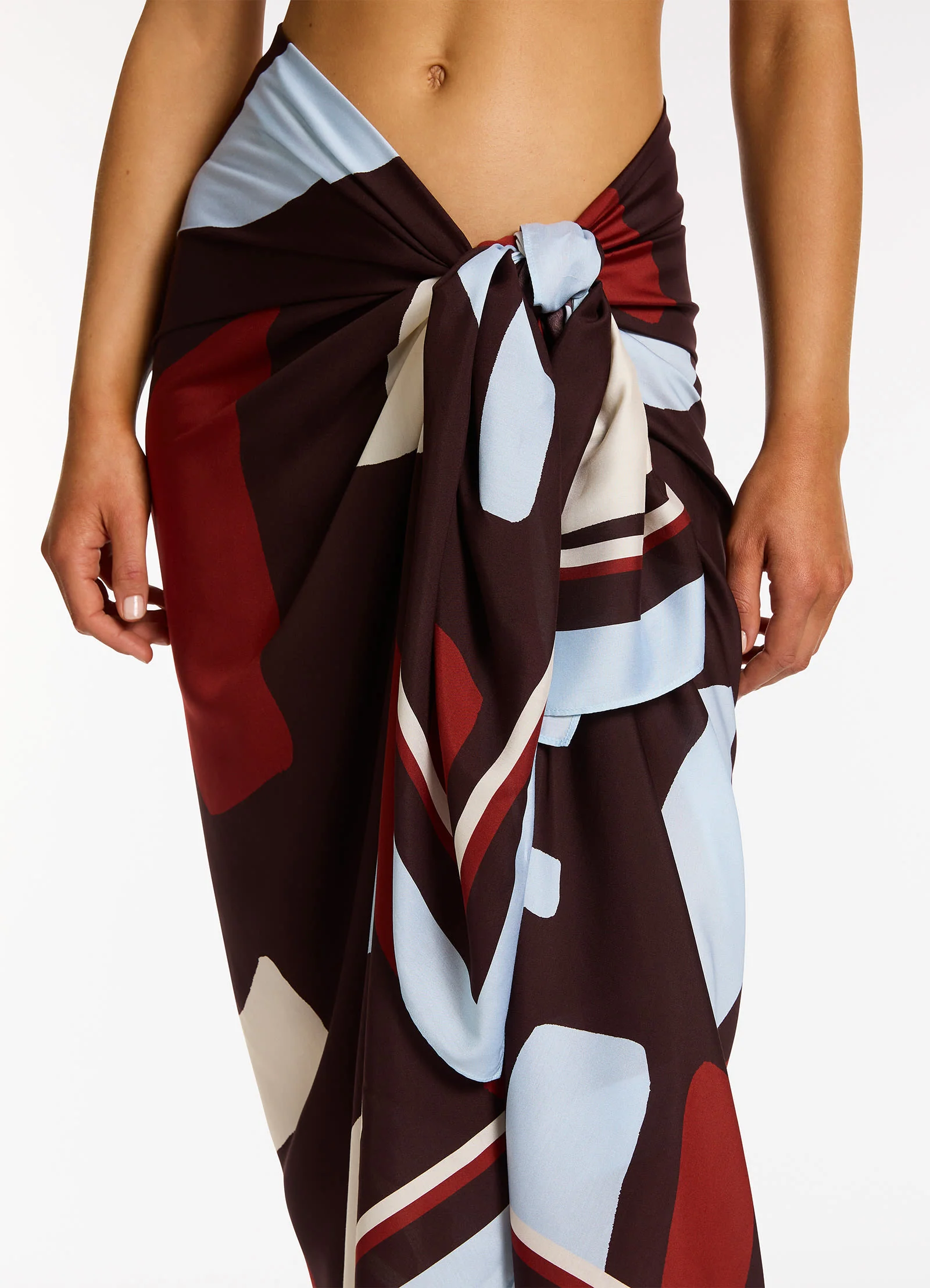 Zarla Long Sarong  - Ruby - Image 5