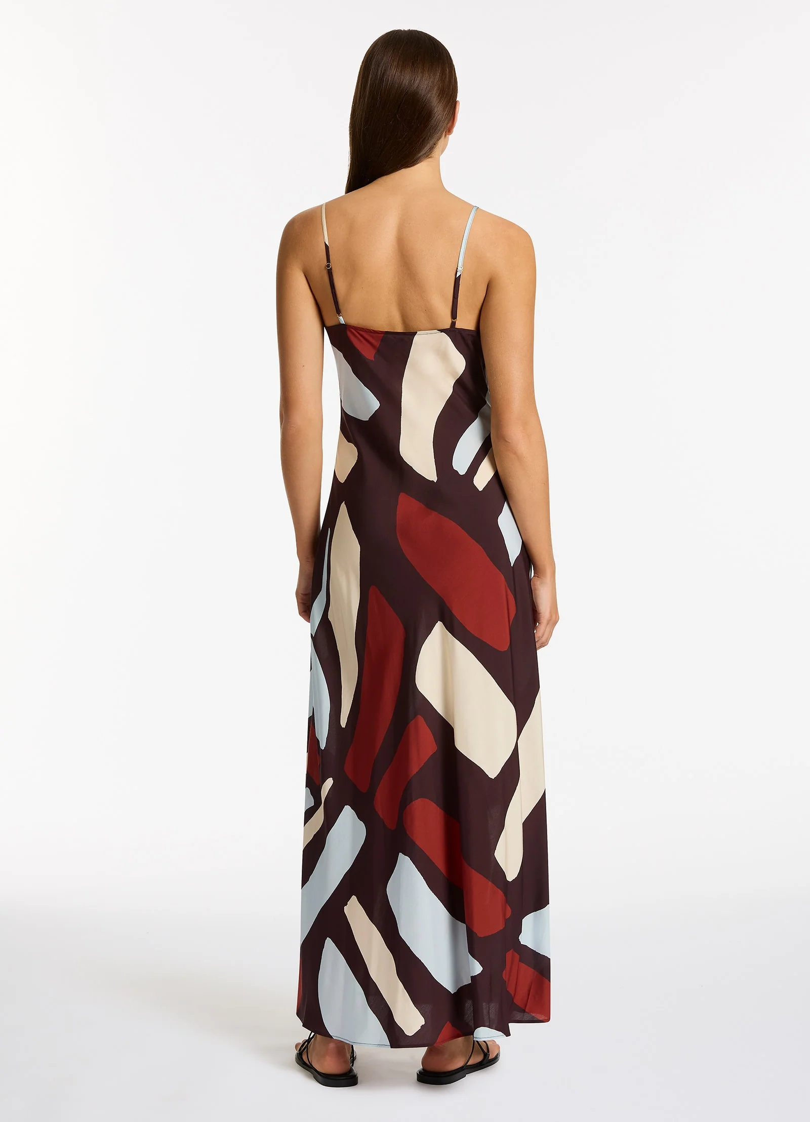 Zarla Slip Maxi Dress - Ruby - Image 2